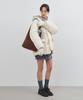 MONGDOL Duck Down String Belted Half Padded Jacket Cream Mdjp025Cream