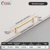 Oukali New Release Modern French Furniture Cabinet Handle Kitchen Drawer Brushed Copper Zinc Pull Handles