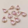 10PCS DIY Necklace Bracelet Earrings Alloy Jewelry Accessories Baroque Crystal Pendant Accessories Charm for DIY Jewelry Making