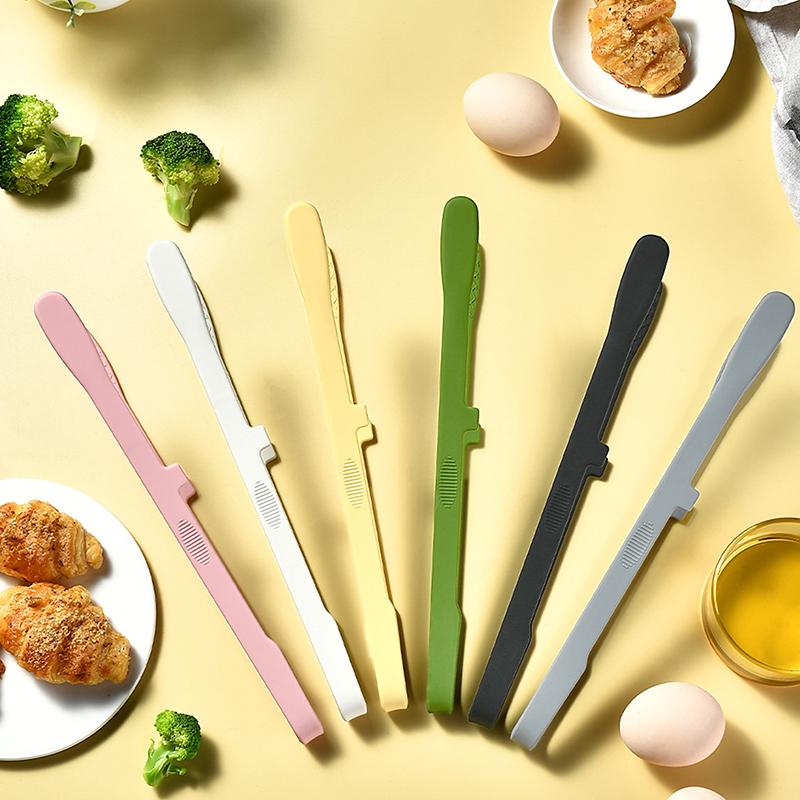 Silicone Food Toast Tongs Trivet Tongs BBQ Salad Tools For Kitchen Tongs Non-slip Cooking Clip Clamp Grill Kitchen Accessories