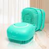 Safety Can Be Filled Soft Silicone Rubber Shampoo Dispenser Pet Shower Brush for Dogs Cats Bathroom With Bath Gel Pet Supplies  Accessories