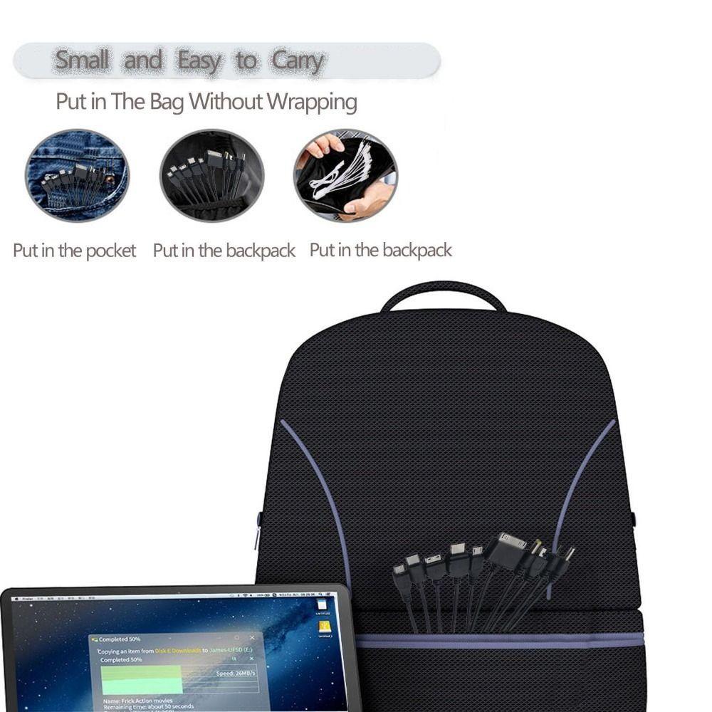 Multiple Interface 10 in 1 Multi Charging Cable 10 in 1 Multiple Charging Cord  Speaker