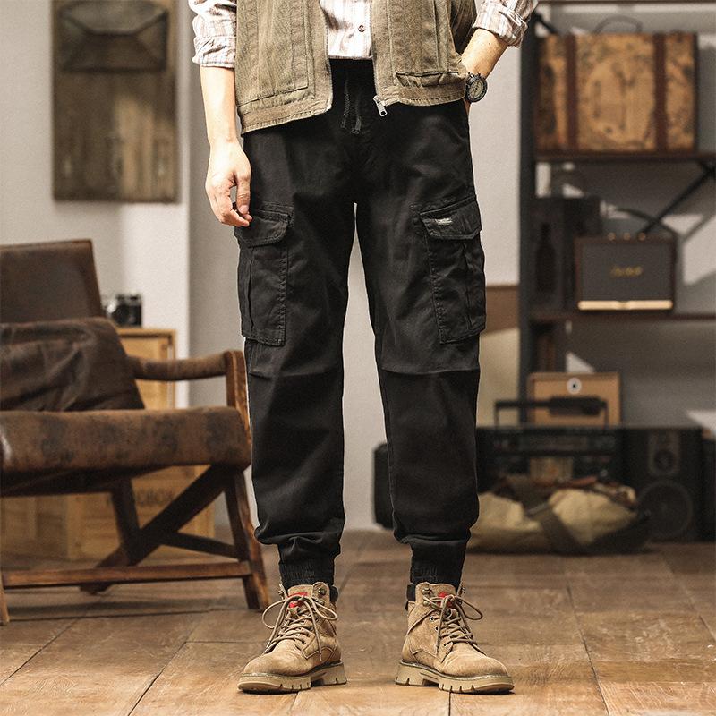 Overalls Men's Tied Feet Loose Men's Pants Trendy Brand New Sports and Leisure Trousers Men's Trousers