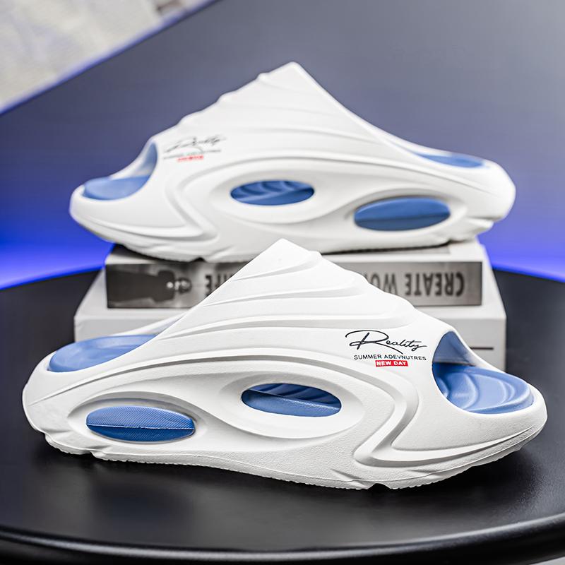 Fashion CYYTL Mens Slippers Casual Outdoor Beach Summer Shoes Sandals Walking Slides Comfort Lightweight Luxury Designer Fashion Leather