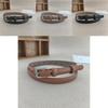 Womens Leather Belt With Alloy Pin Square Buckle For Casual Office Wear