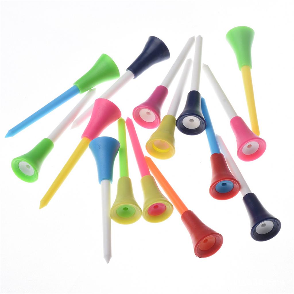 30 Pezzi Tee da Golf Standard Tee di Supporto per Golf per Colpire Lunghe Distanze Base da Golf in Plastica Set di Tee da Golf a Bassa Resistenza