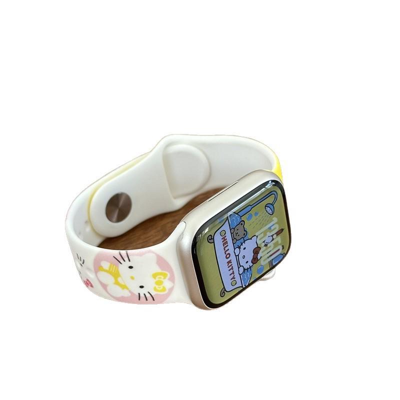 Cartoon Silicone Buckle Band for Apple Watch Series 10/9/8/SE