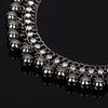 Luxury Jewelry Vintage Black Balls Crystal Necklace Charm Collar Statement Choker Pendants for Women