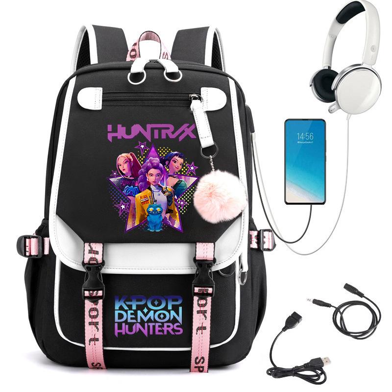 Witch Hunter Animation Cartoon Printed School Bag Large Capacity Junior High School Student Backpack