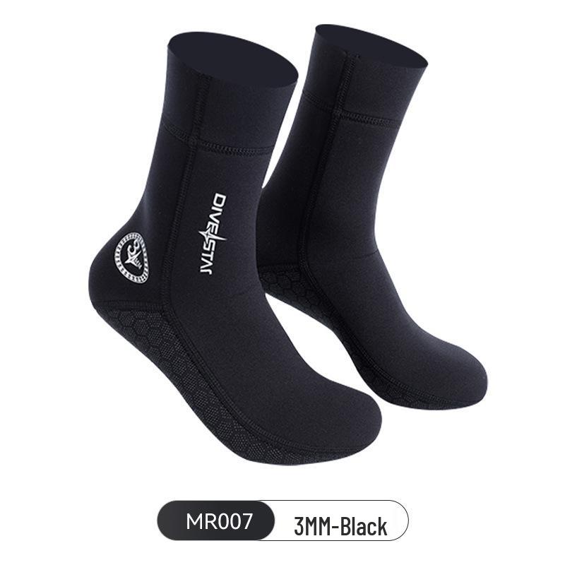 3/5mm Mid-Calf Thickened Diving Socks - Non-Slip, Quick-Drying, Wear-Resistant Beach Sock Covers for Snorkeling, Surfing, Swimming, and Water Sports