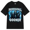 Professional Gooner Offensive Funny Skeleton Meme T Shirts Goon Sexual Joke Party Oversized Cotton T-shirts Unisex Hip-hop Tees