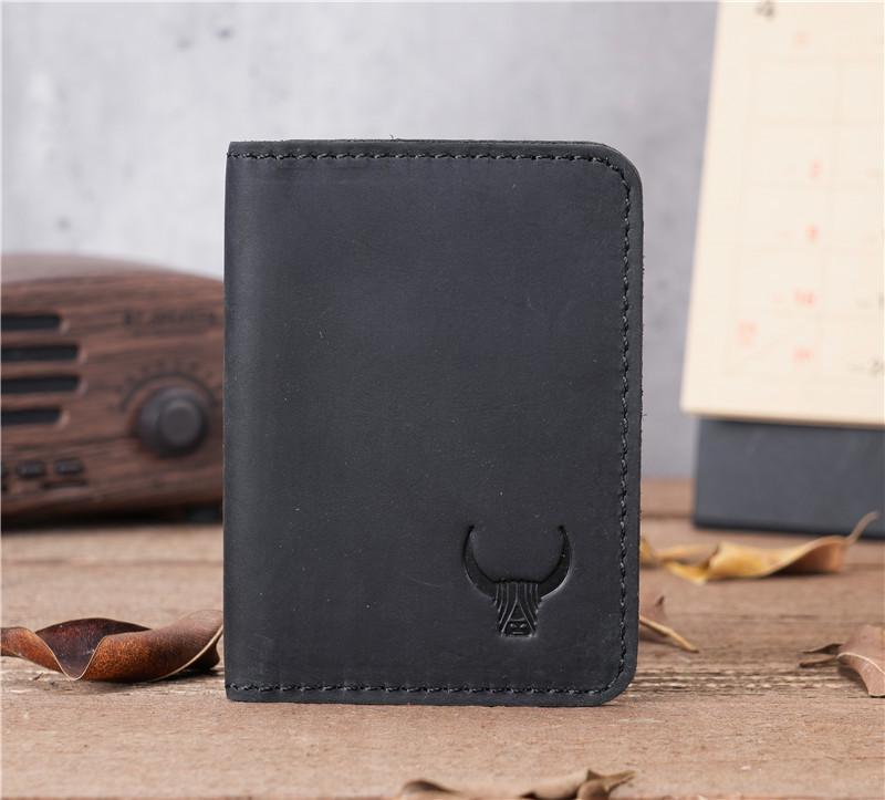 NT Retro Crazy Horse Leather Multi-Card Clutch: Unisex ID & Card Holder Wallet