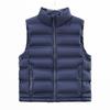 Women'S Autumn And Winter New Stand-Up Collar Short Pocket Zipper Light And Slim Vest