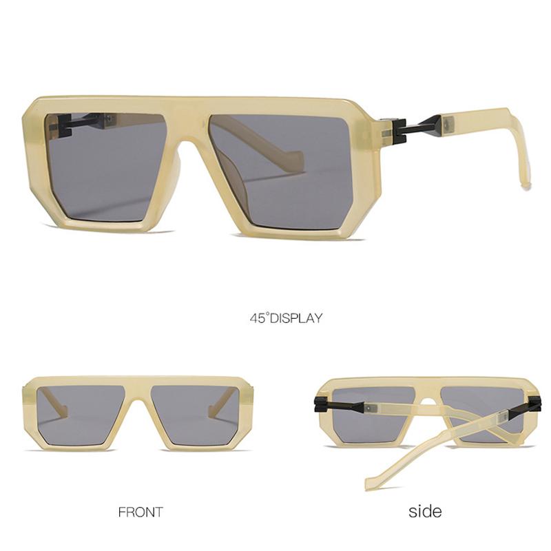 Timeless Retro Stylish High End Designer Style Travel Friendly Oversized Square Shaped Female Male For Both Women Sun Glasses