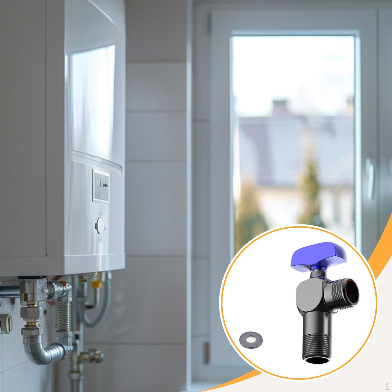 

Angle Stop Valve, Toilet Heater Size Ball Bathroom Kitchen Sink Valve