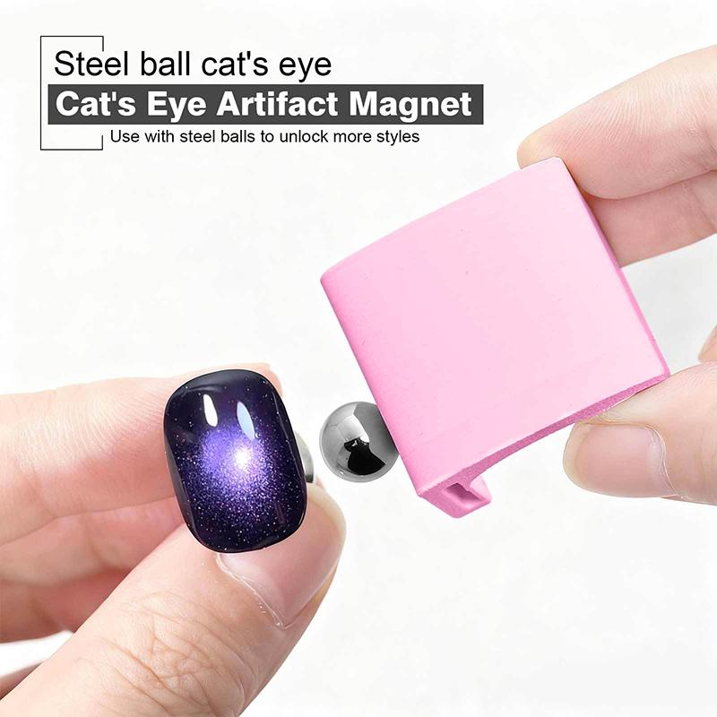 Nail Magnetic Automatic Cat Eye Suction Magnet Cube Nails Strong 5D Nail Art For Uv Gel Polish Nails Art Design