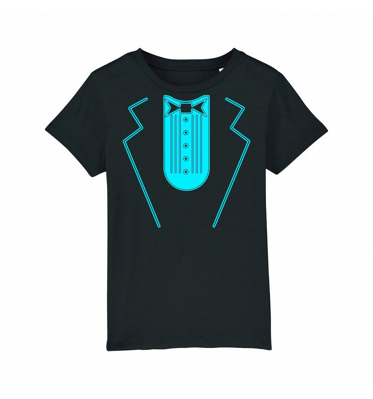 Neon Tuxedo T-Shirt Mens Womens Tees Top Cotton Suit Fancy Dress Tux Dinner Party Funny 3XL