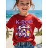 Kpop Children's T Shirt Cartoon Graphic Short Sleeve Summer Comfortable Top Funny Gift for Fans Harajuku T-Shirts Girls Clothes