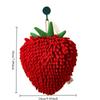 Hand Towel for Kitchen and Bathroom Banana/Strawberry Shaped Hanging Washcloth Chenilles Cloths Soft Absorbent Towel