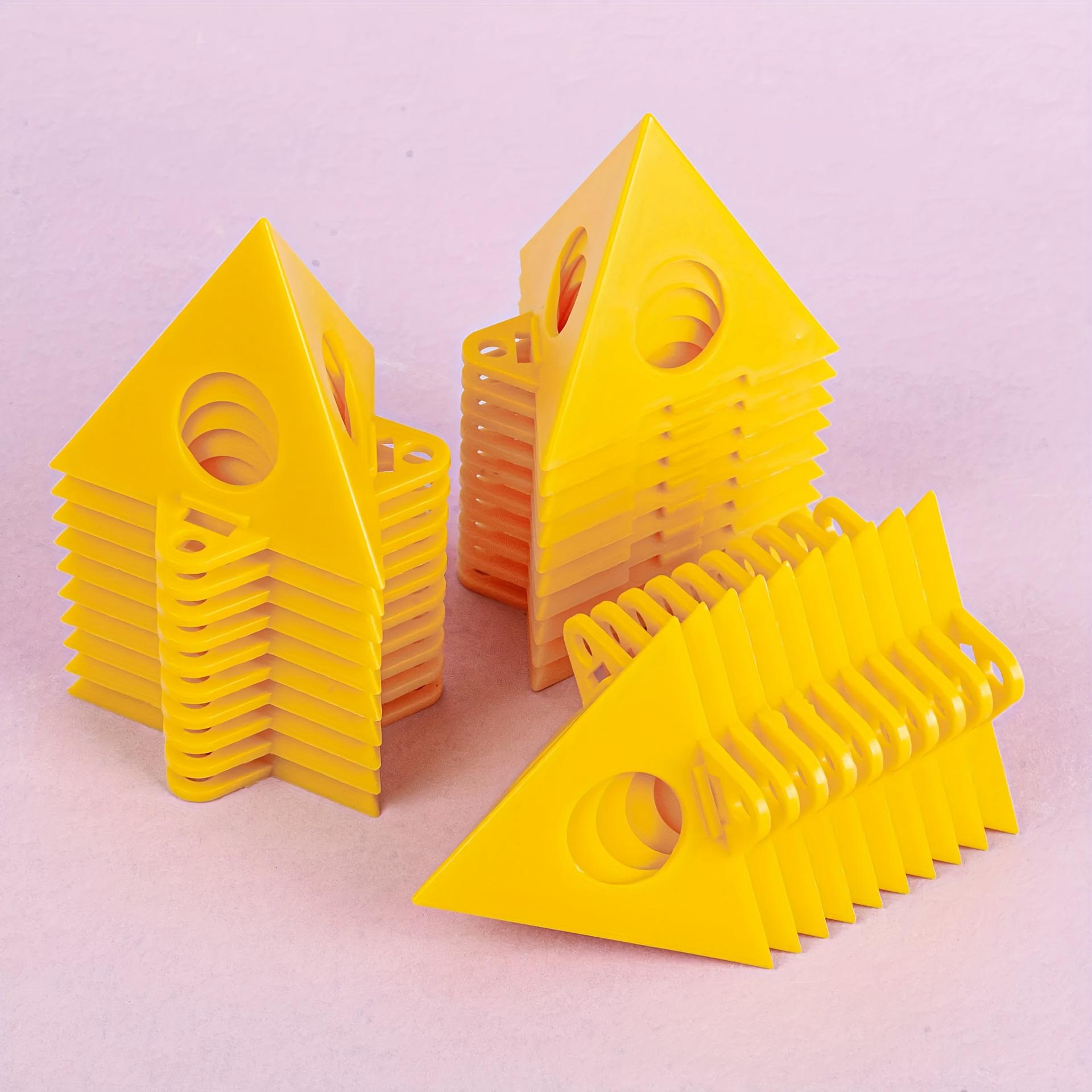 

10-Pack Plastic Triangle Painting Easel,Woodworking Tool Pyramid Stand,Paint Rack,Spray Paint Holder,Woodworking Paint Pad Block