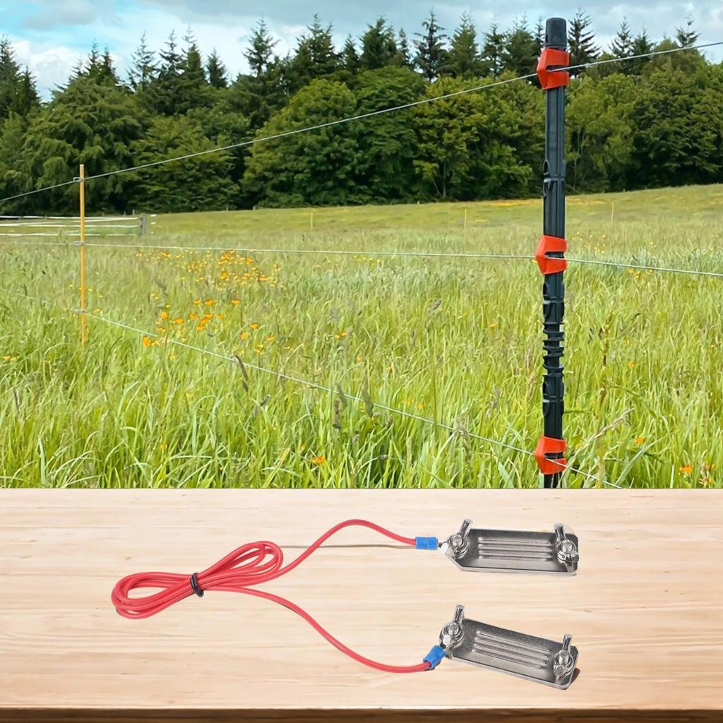 Clipe Para Animais Caprinos Conector de Cerca Elétrica Conector de Fita para Cerca Fácil de Usar
