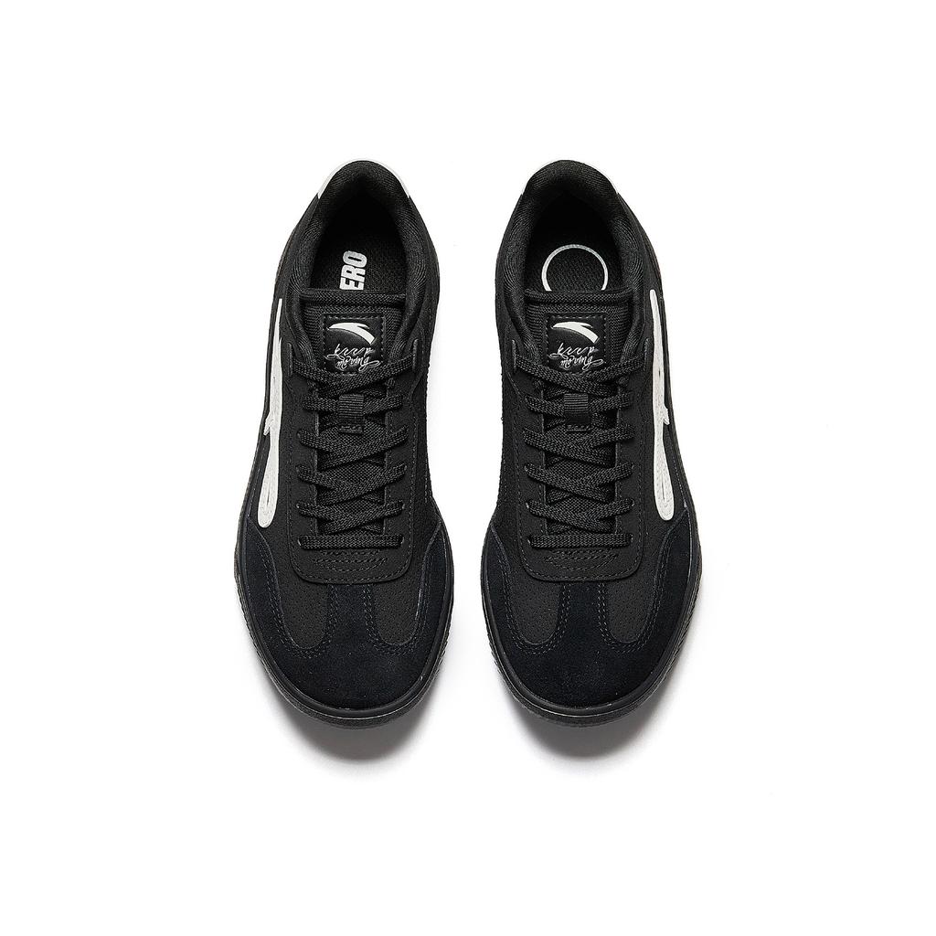 Anta Dance Trendy Versatile Non-Slip Casual Shoes Women Sneakers Black Ivory-White 922618009-10