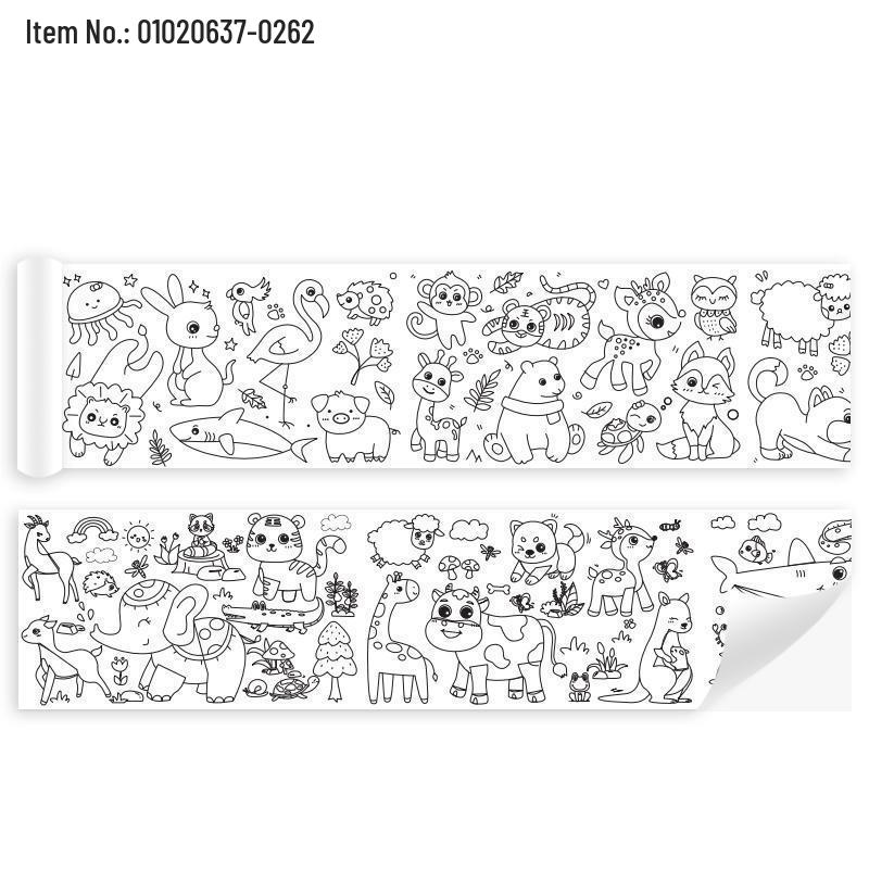 

3-метровый детский рулон для рисования граффити для детского сада и бумага для ручной обводки