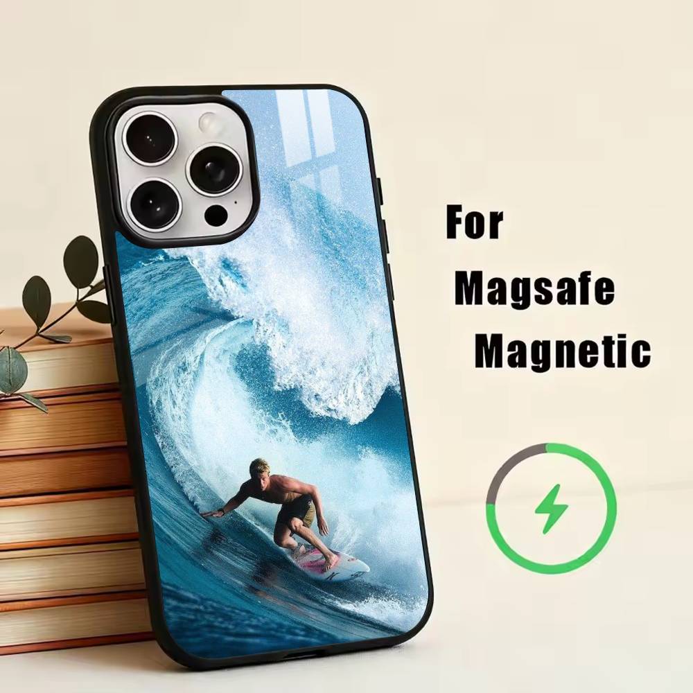 S-Surfing  Phone Case For iPhone17,16,15,14,13,12,11 Plus,Pro Magnetic with Magsafe Wireless Charging