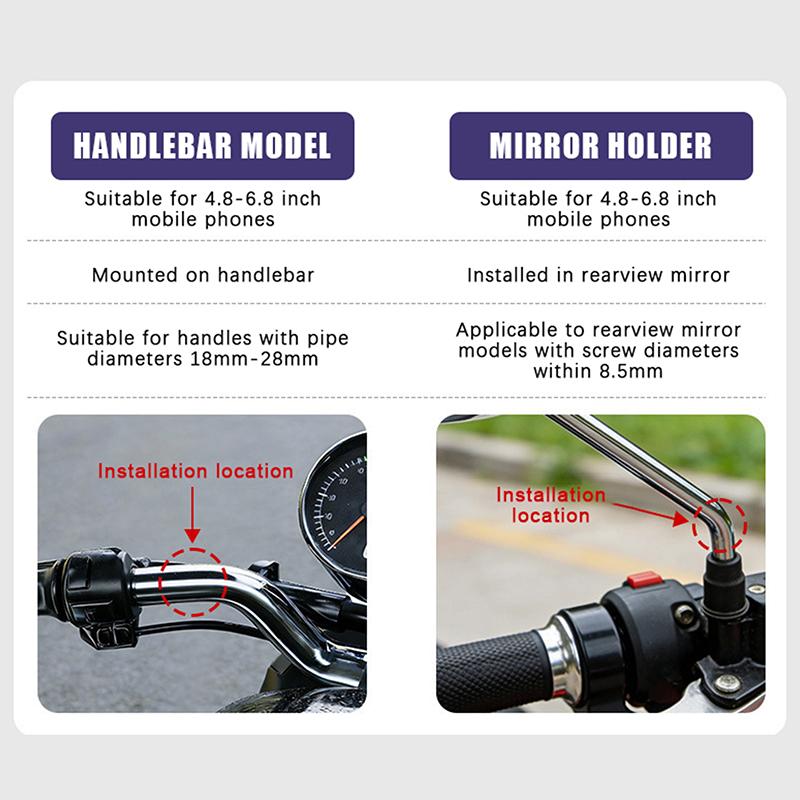 Bike Mobile Phone Holder 360° Rotatable Bicycle Phone Holder Non-Slip Road Bike Motorcycle Handlebar Mount Stand Bracket