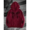 Men's Fleece-Lined Printed Sports Hoodie - New Fall Arrival