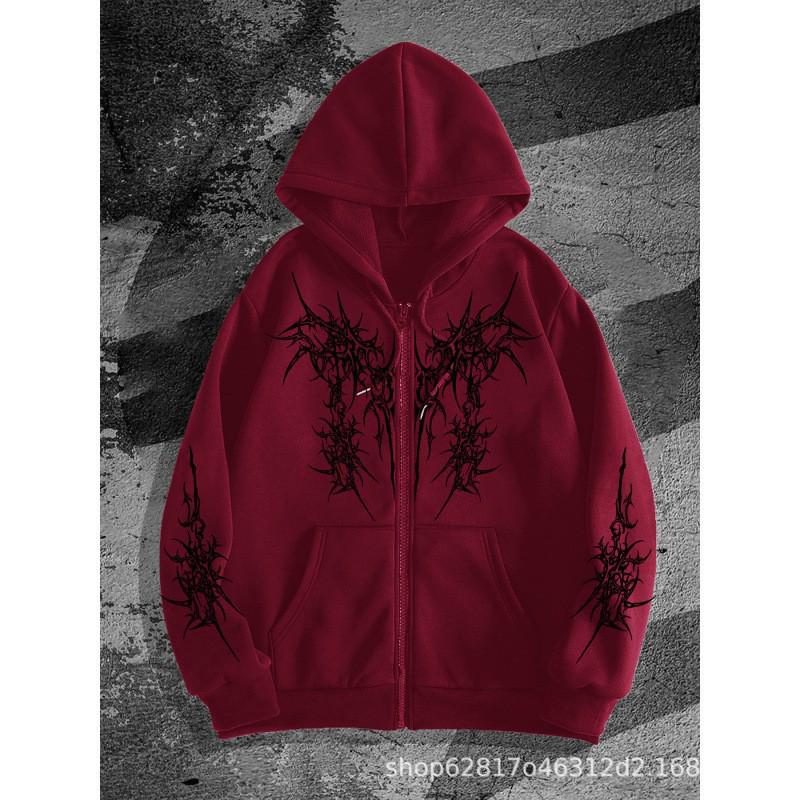 Men's Fleece-Lined Printed Sports Hoodie - New Fall Arrival