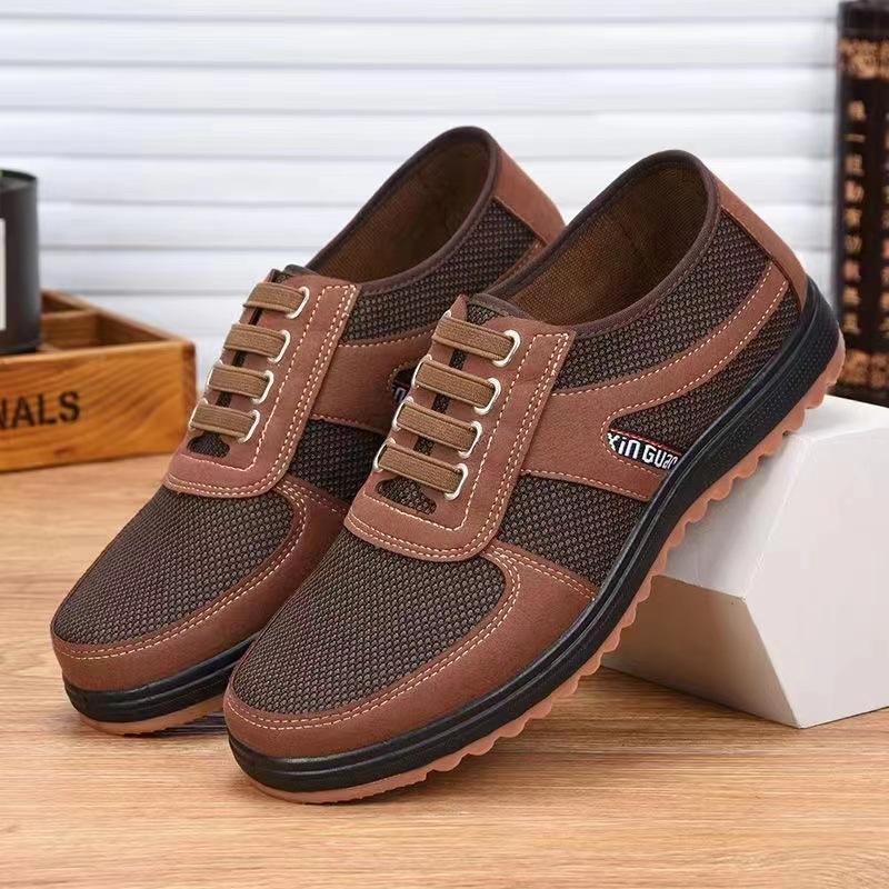 

Spring and autumn cloth shoes men s non-slip and wear-resistant beef tendon sole work shoes breathable casual canvas labor insurance shoes 39