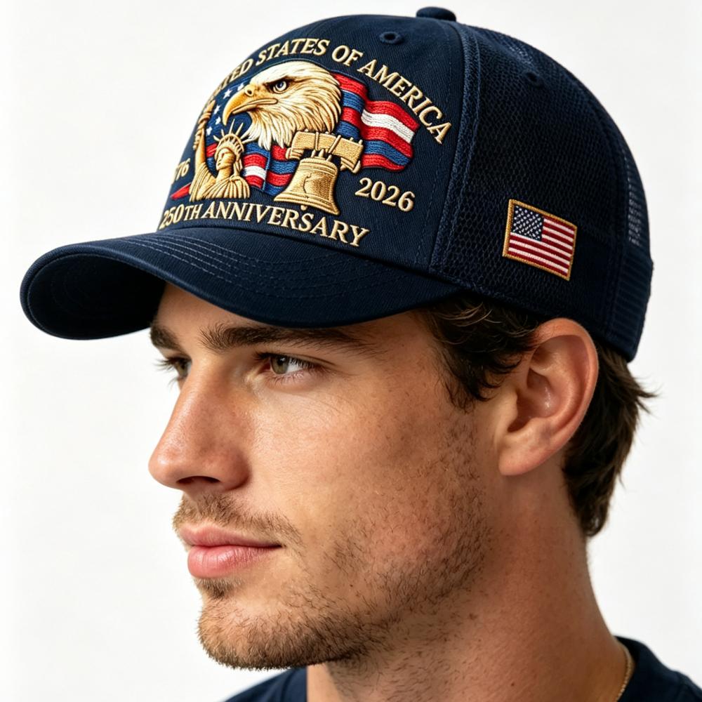 My Extreme Outdoor Activities Women's American 250Th Anniversary Eagle Print Baseball Cap Unisex Adjustable Mesh Cap Summer Outdoor Sun Shade Breathable Baseball Caps