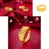 Stylish Geometric Abacus Open Ring Beautiful Brass Gold Plated Vintage Ring For Women