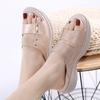 Sandalias De Mujer Shoes for Women Elegant Summer Fashion Wedges Comfortable Beach Slippers Plus Size 34-42 Platform Sandals