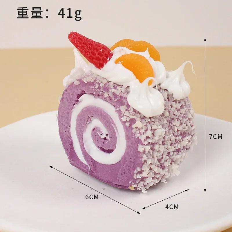 

PU М’яка імітація Фруктово-кремовий торт Модель рулету Орнаменти Солодкий вітер Кремовий торт Модель Святкові приналежності для вечірок Імітація тортів