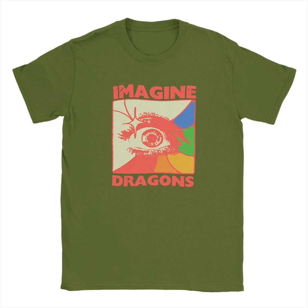 Imagine Dragons Band T Shirt Summer Loom Tour Fashion T-Shirts Men's Cotton O Neck 5XL 6XL Tees Short-Sleeved Y2K Funny Tshirt