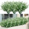 12 Bundles Artificial Flowers Outdoor Fake Shrubs Plants for Home Garden Decor