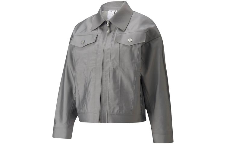 PUMA X PRONOUNCE Game On Pack Jackets Women s Gray Lapel Moderate Other 534038-76 L