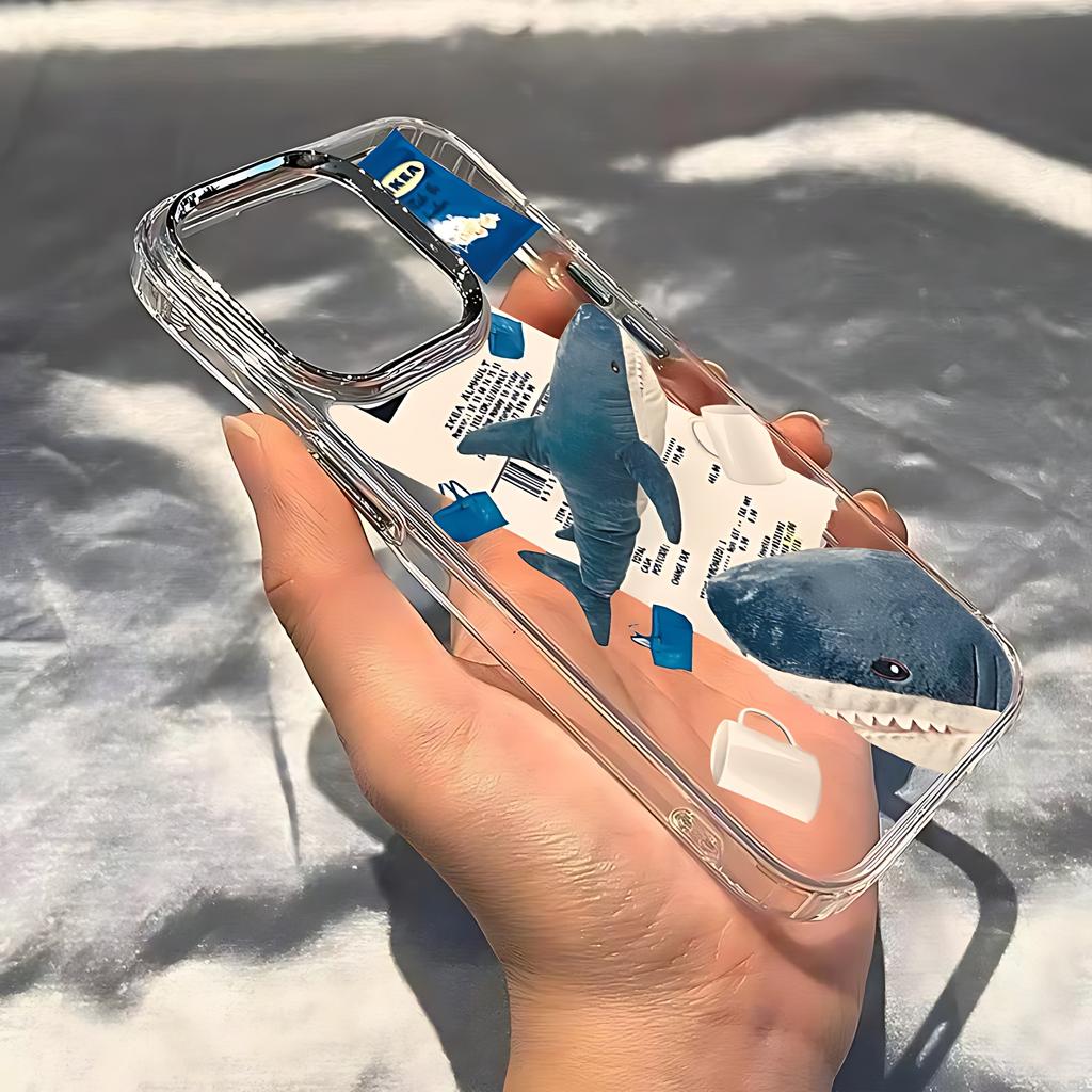Summer Marine Shark Pattern Phone Case For Infinix Smart Note Tecno Camon Spark Pova Hot 30 40 50 7 8 9 10 Pro Plus 4G 5G Cover