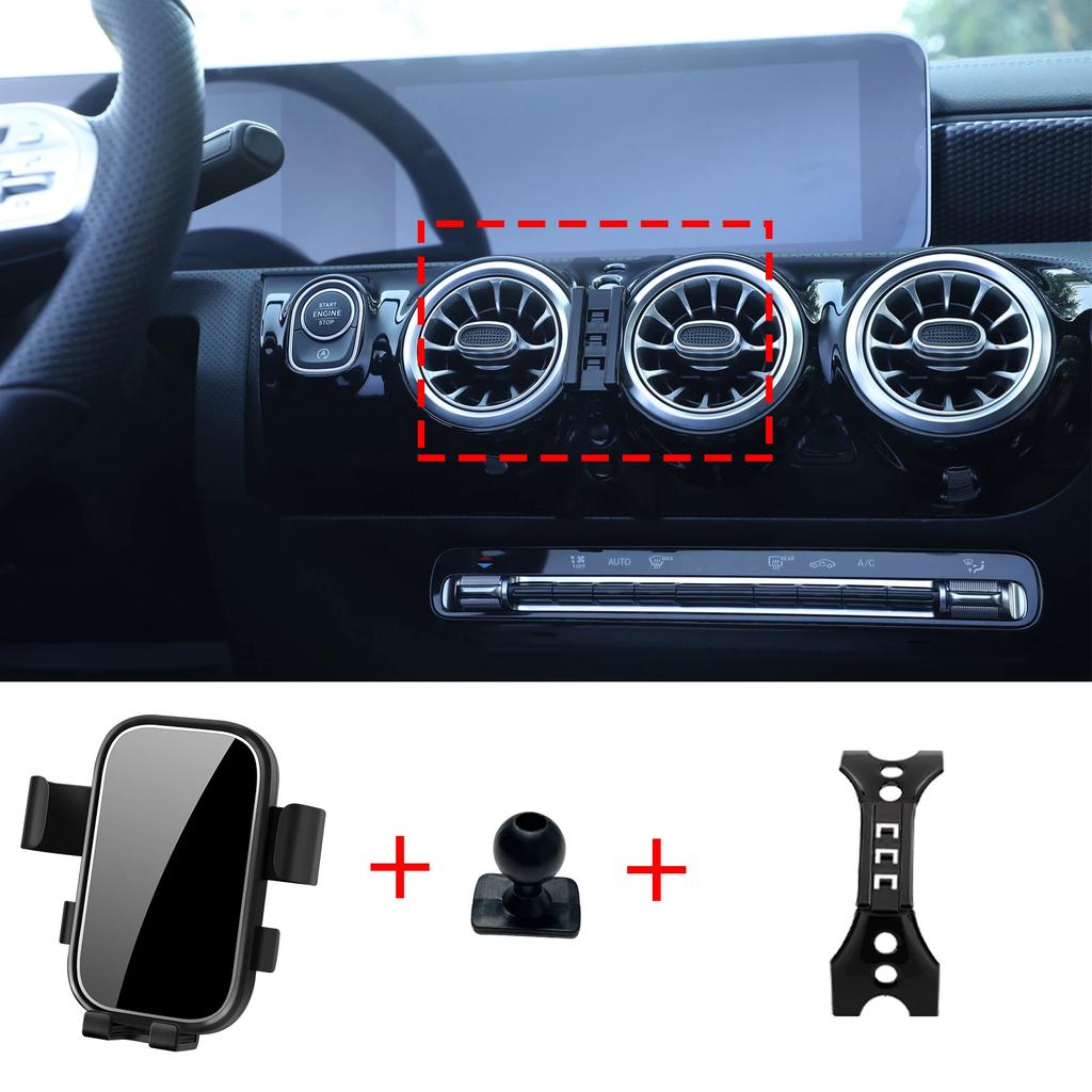 Car Mobile Phone Holder for Mercedes Benz A Class CLA A200 A180 W177 2019~ 2025 Navigation Stand Auto Accessories GPS Bracket