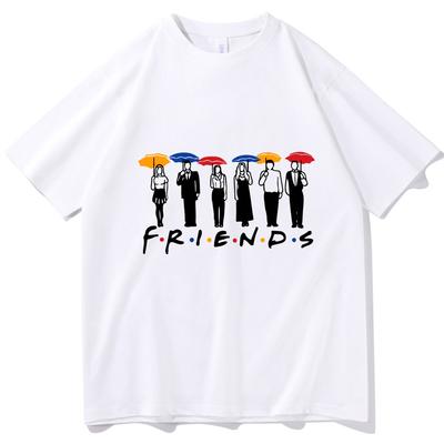 Hot Friends Tv Show Best Friends 2026 Oneck Oversized Tshirt Summer Unisex Music Fans Gift Tshirt Printing Casual Regular Top