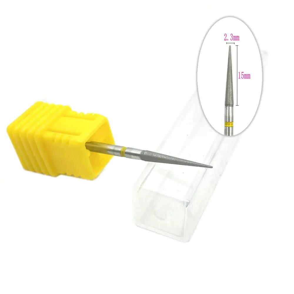 20pcs Diamond Nail Drill Milling Cutter for Manicure Rotary Bits Cuticle Clean Accessory Dental Diamond Burs Polisher 2.35mm