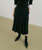 LUCIR ZU Reverse Pleats Skirt (Black)