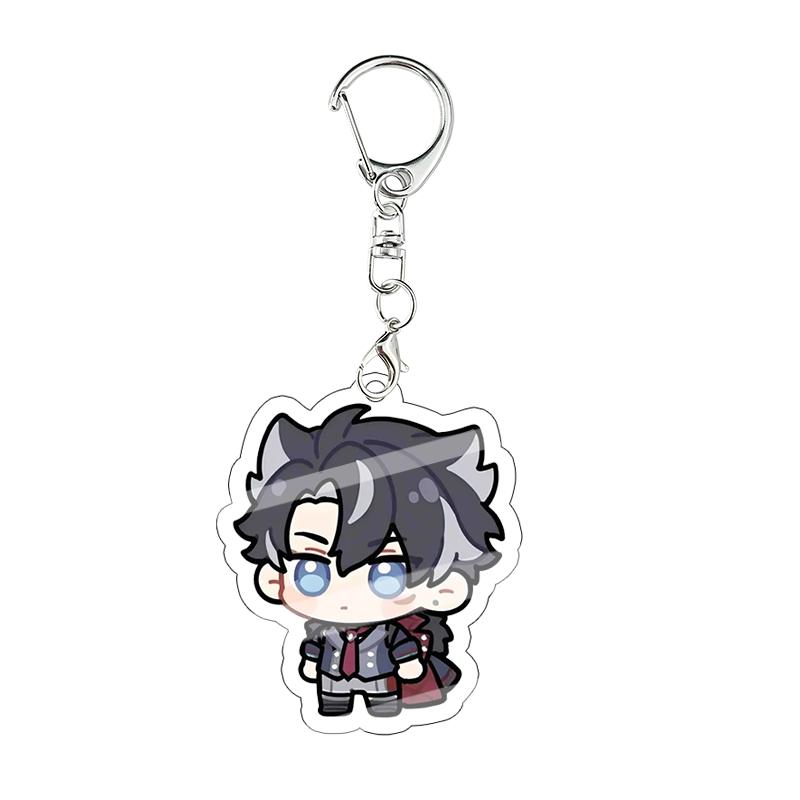 Genshin Impact Kinich Furina Layla Acrylic Keychain Decoration Accessories Pendant Keychain Characters Figure Bag Birthday Gift