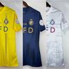 Al Nassr FC 2023-2024 Tricou de Casă și de Deplasare pentru Fani Bumbac Tricou de Fotbal Bărbați Femei S-XXL