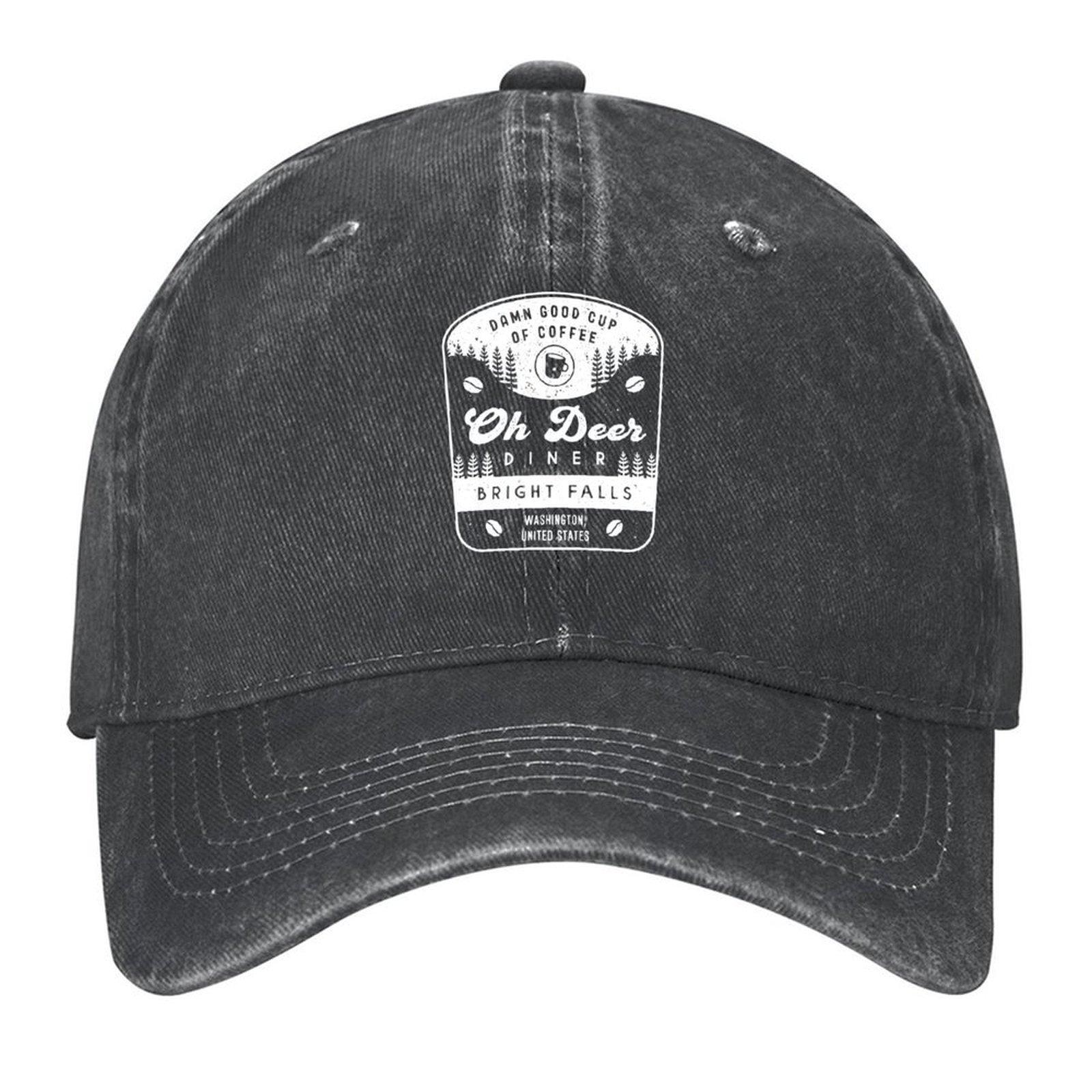 

2026 Oh Deer Diner Crest Baseball Cap Tea Hat Unique Hats Sunscreen Big Size Hat Golf Men Women s