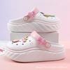 Summer New Women's Outer Hole Shoes Fashionable Versatile Thick-soled Non-slip Cool Slippers Eva Round Head