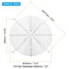 PATIKIL 2-Pack Finger Grills, 28x28cm Fan Grill Protective Cover, Dustproof Mesh Fan Guard, Metal, Round, Ventilation Fan Filter Replacement,