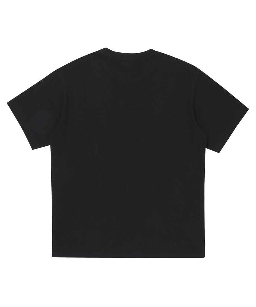 Syupeodeulai Vacation Retro Graphic T-Shirt Black